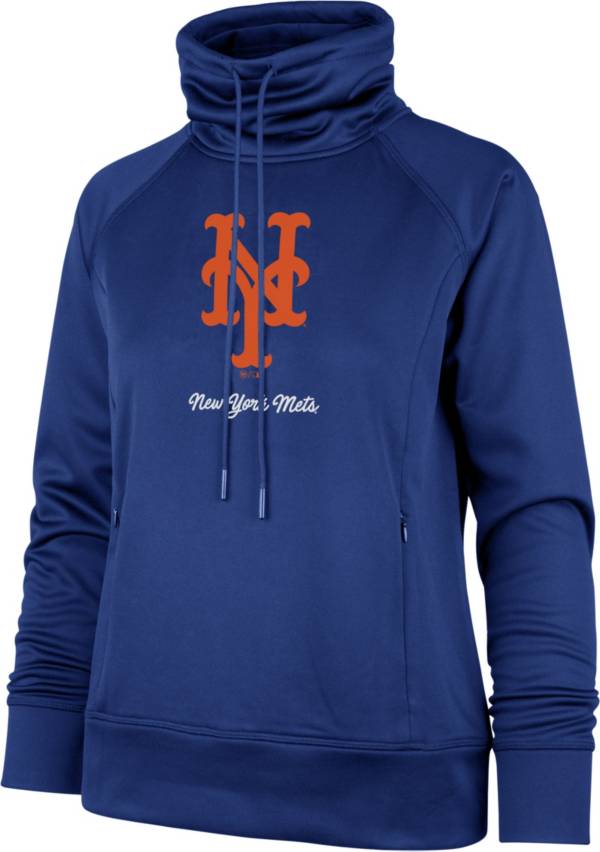 ‘47 Women's New York Mets Royal Tech Fleece Funnel Neck Pullover