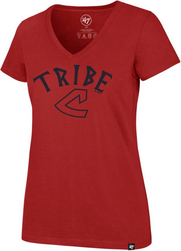 '47 Women's Cleveland Indians Ultra Rival V-Neck T-Shirt