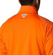 Columbia Men's Clemson Tigers Orange PFG Terminal Tackle Quarter-Zip Pullover Shirt product image