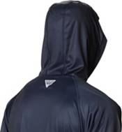 Columbia Men's Auburn Tigers Blue PFG Super Terminal Tackle Long Sleeve Hooded T-Shirt product image
