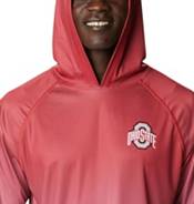 Columbia Men's Ohio State Buckeyes Scarlet PFG Super Terminal Tackle Long Sleeve Hooded T-Shirt product image