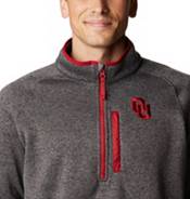 Columbia Men's Oklahoma Sooners Grey Canyon Point Half-Zip Pullover Fleece Jacket product image