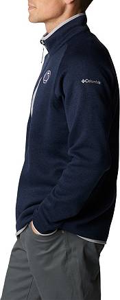 Columbia Men's Notre Dame Fighting Irish Navy CLG Canyon Point&trade; Sweater Fleece 1/2 Zip product image