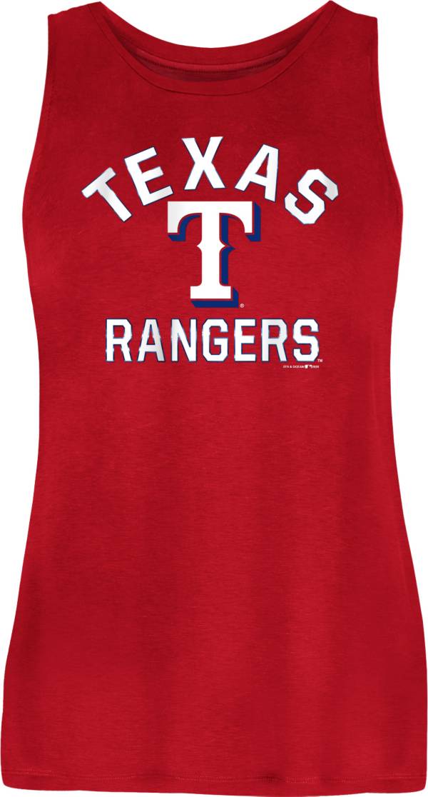 New Era Women's Texas Rangers Red Rayon Spandex Tank Top