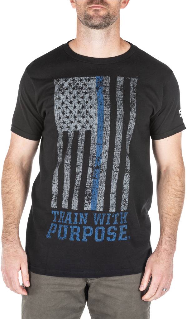 5.11 Tactical Men's Dusty Blue Line T-Shirt