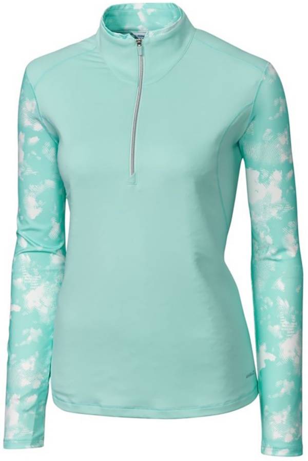 Cutter & Buck Women's Annika Energy Long Sleeve Half-Zip Golf Top