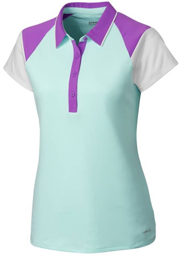 Cutter & Buck Women's Annika Players Colorblock Golf Polo