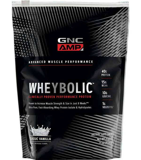 GNC Amp Wheybolic Protein Classic Vanilla 10 Servings
