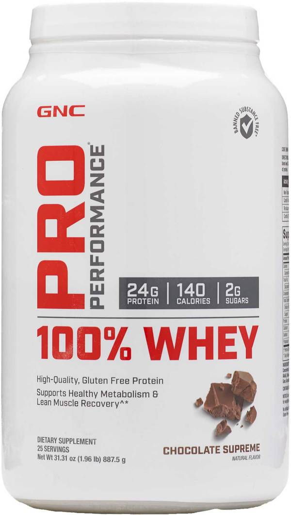 GNC Pro Performance 100% Whey Protein Powder 25 Servings