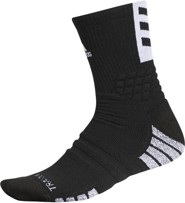 & Young Adults Women 3 pair | Cushioned Athletic Crew Thick Socks For Men Check Ball Elite Basketball Socks
