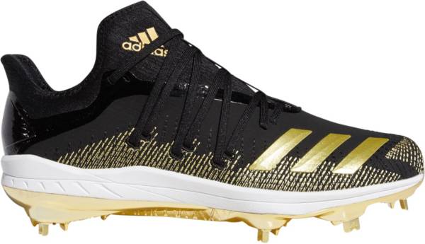 adidas Men's adizero Afterburner 6 GOLD Metal Baseball Cleats