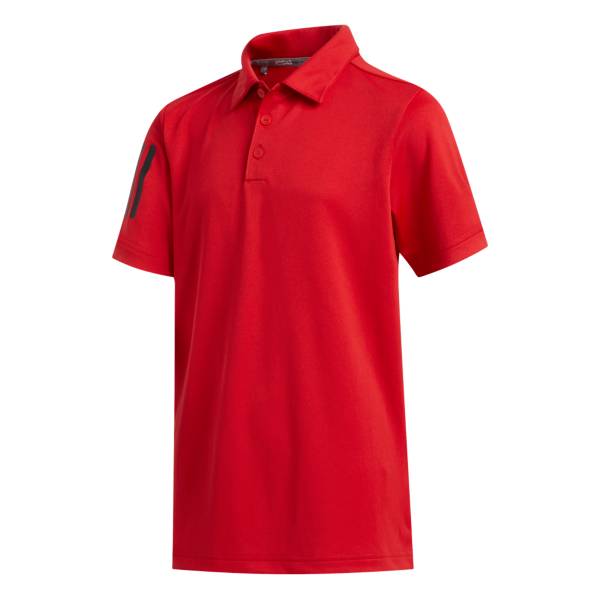 adidas Boys' 3-Stripes Golf Polo