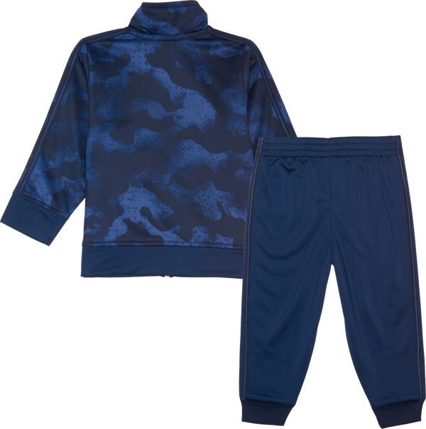 adidas Little Boys' Printed Zip Front Tricot Jacket and Jogger Pants Set