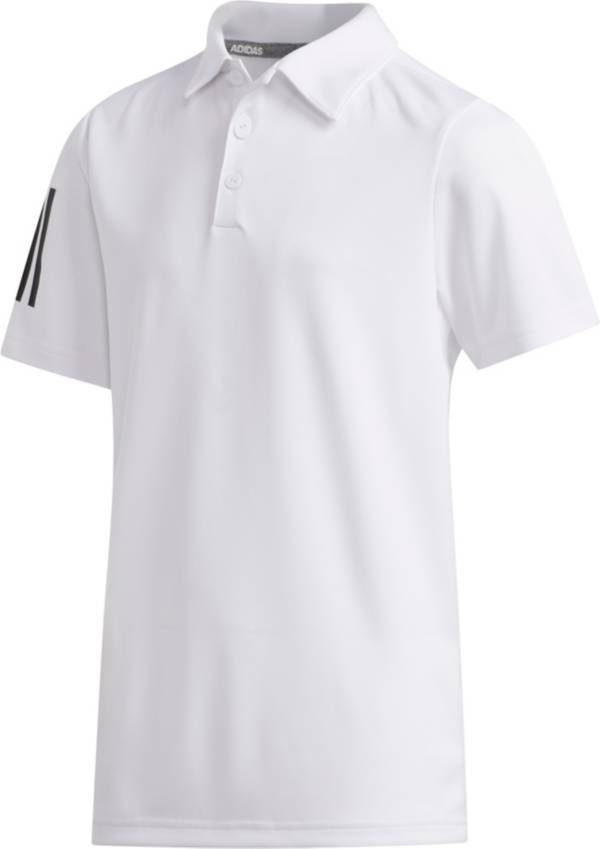 adidas Boys' Three-Stripe Golf Polo