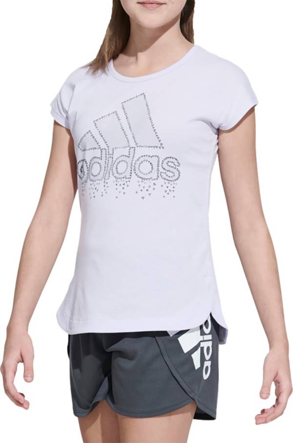 adidas Girls' Hearts Graphic T-Shirt