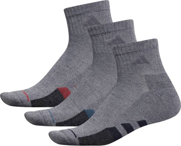 adidas Men's Cushioned II Color Quarter Socks - 3 Pack