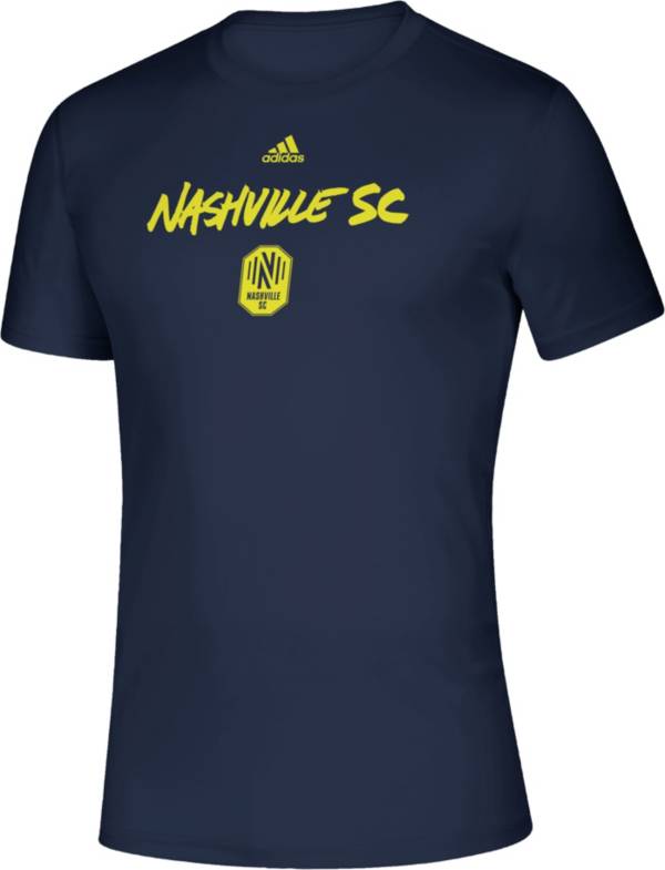 adidas Men's Nashville SC Wordmark Navy T-Shirt