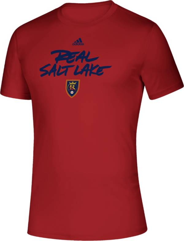 adidas Men's Real Salt Lake Wordmark Red T-Shirt