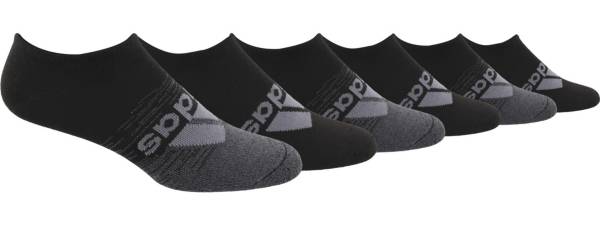 adidas Men's Superlite Badge of Sport No Show Socks 6-Pack