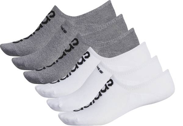 adidas Men's Superlite Linear No Show Socks 6 Pack