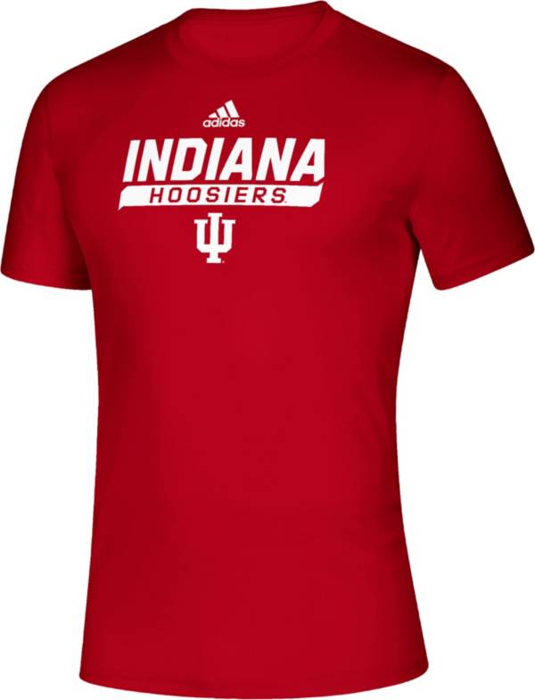 adidas Men's Indiana Hoosiers Crimson Tail Sweep Performance T-Shirt