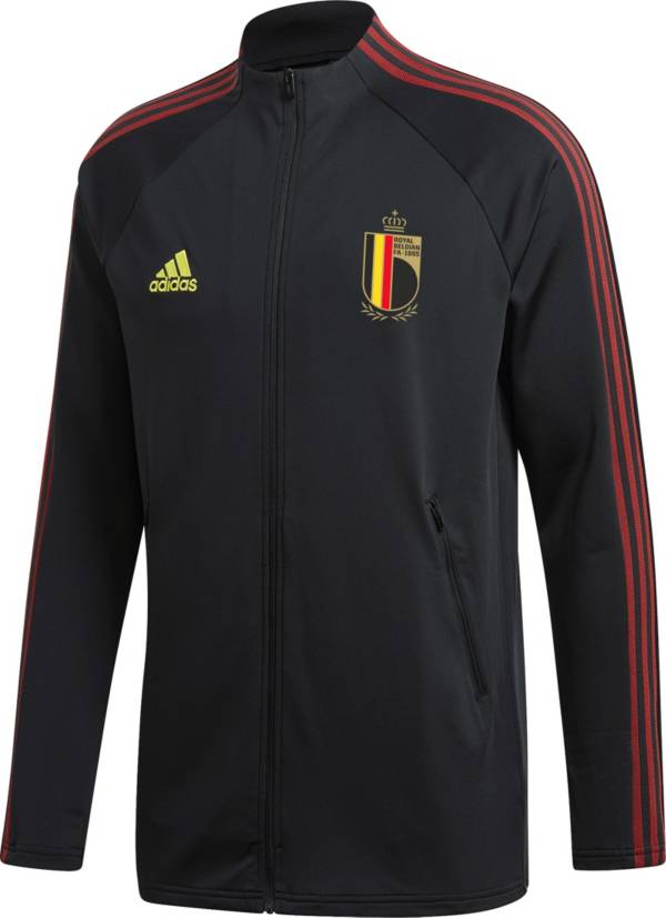 adidas Men's Belgium Anthem Black Full-Zip Jacket