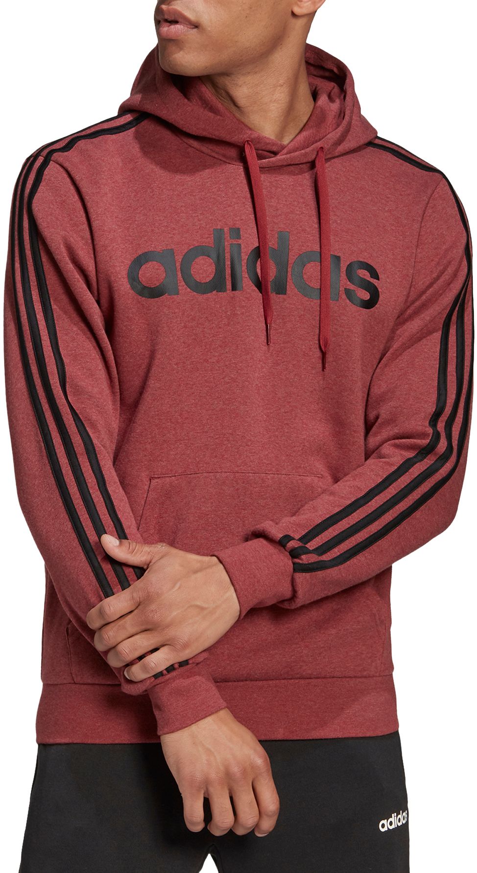 adidas three stripe pullover hoodie