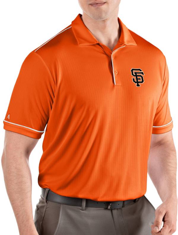 Antigua Men's San Francisco Giants Salute Orange Performance Polo