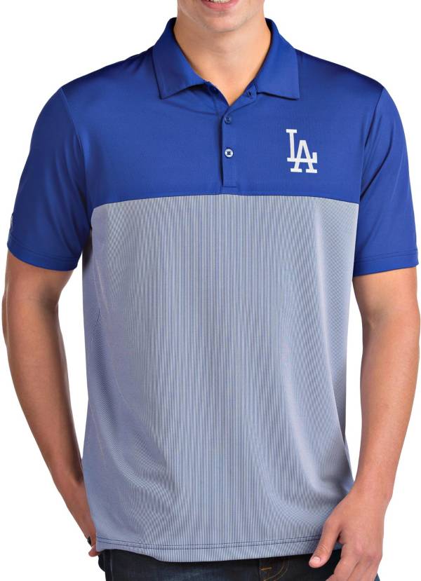 Antigua Men's Los Angeles Dodgers Venture Royal Performance Polo