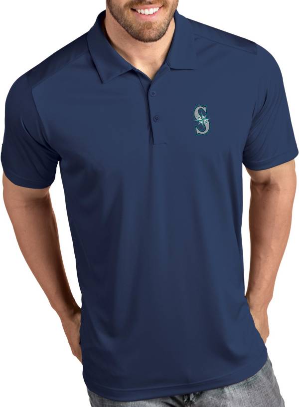 Antigua Men's Seattle Mariners Tribute Navy Performance Polo