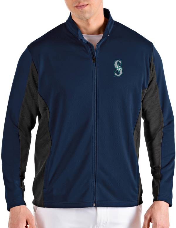 Antigua Men's Seattle Mariners Navy Passage Full-Zip Jacket