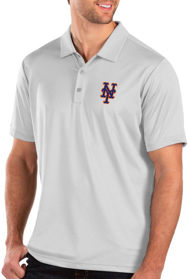 Antigua Men's New York Mets White Balance Polo