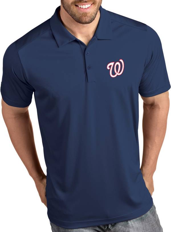 Antigua Men's Washington Nationals Tribute Navy Performance Polo