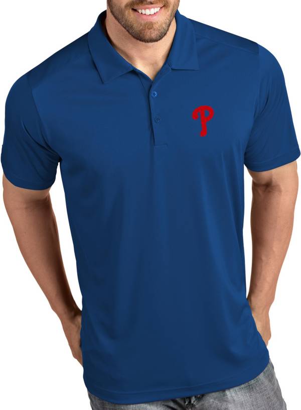 Antigua Men's Philadelphia Phillies Tribute Royal Performance Polo
