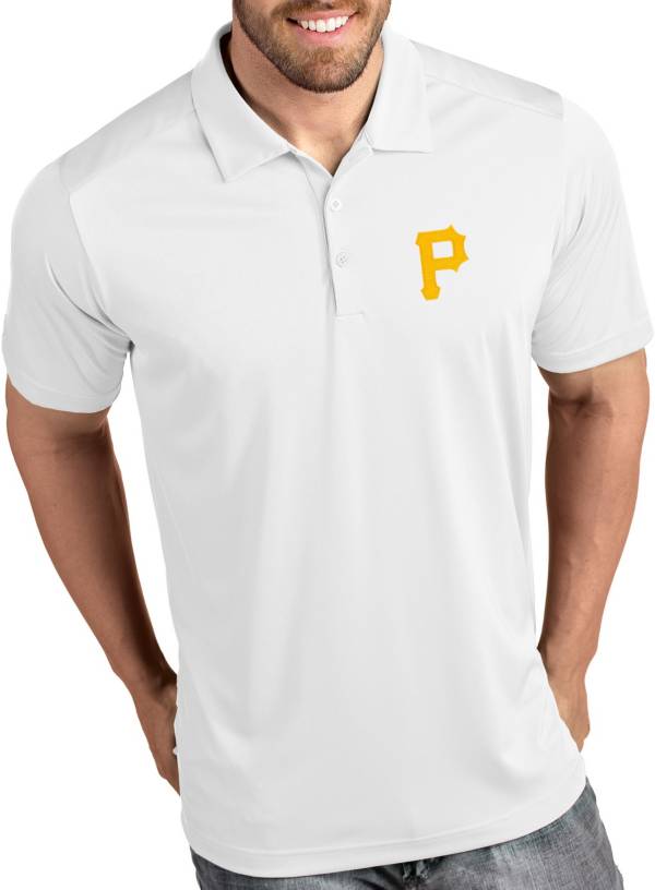 Antigua Men's Pittsburgh Pirates Tribute White Performance Polo