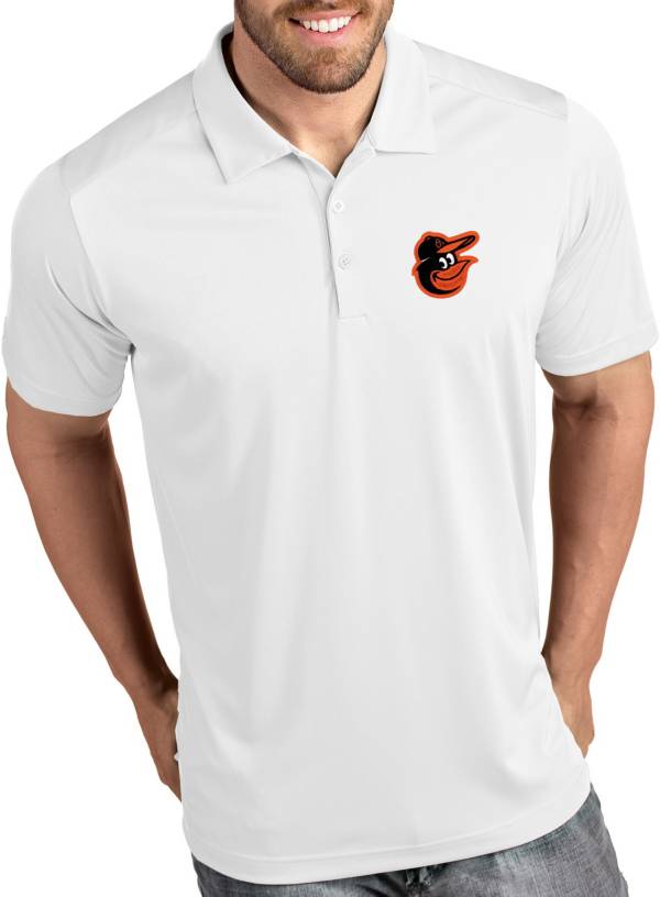 Antigua Men's Baltimore Orioles Tribute White Performance Polo