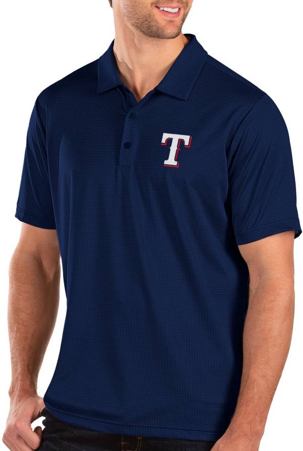 Antigua Men's Texas Rangers Royal Balance Polo