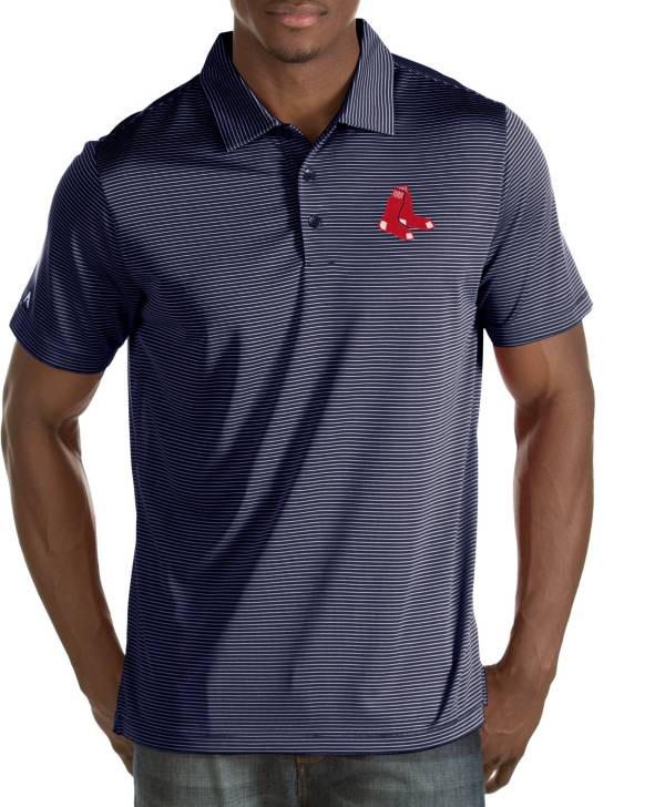 Antigua Men's Boston Red Sox Quest Navy Performance Polo