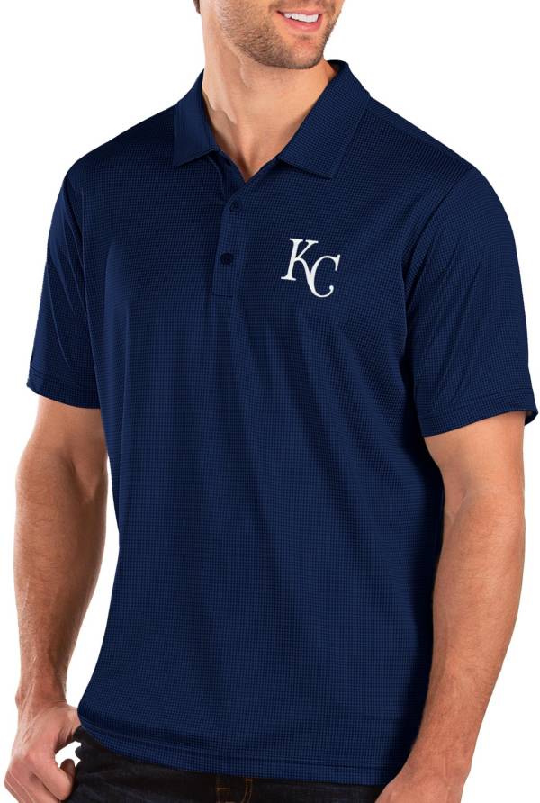 Antigua Men's Kansas City Royals Royal Balance Polo