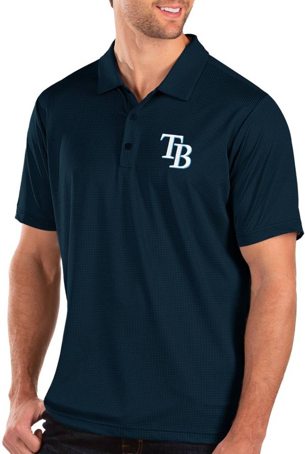 Antigua Men's Tampa Bay Rays Navy Balance Polo