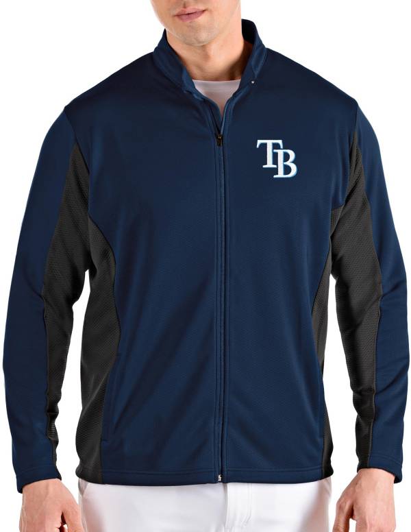 Antigua Men's Tampa Bay Rays Navy Passage Full-Zip Jacket