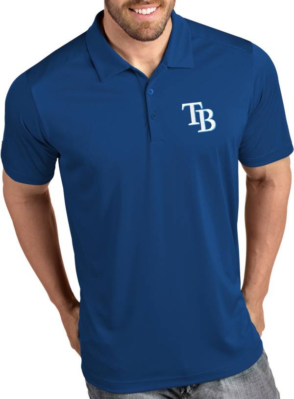 Antigua Men's Tampa Bay Rays Tribute Royal Performance  Polo product image