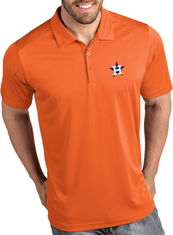 Antigua Men's Houston Astros Tribute Orange Performance Polo