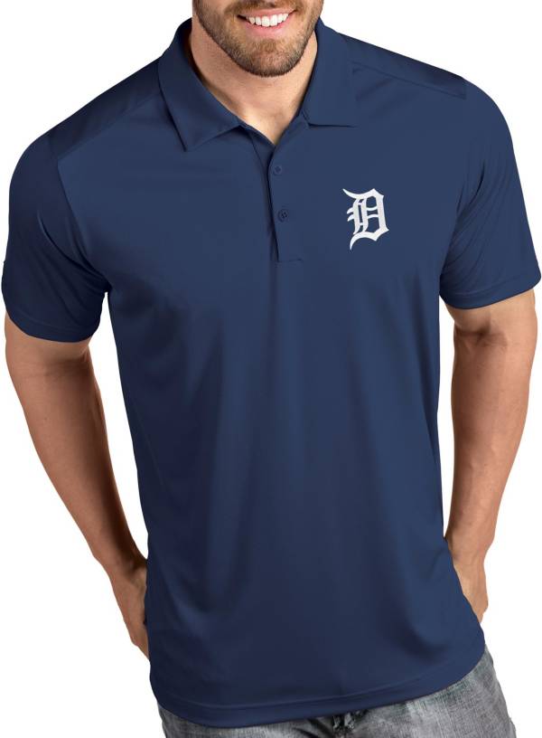 Antigua Men's Detroit Tigers Tribute Navy Performance Polo