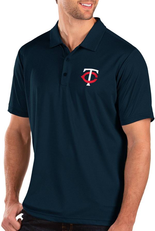 Antigua Men's Minnesota Twins Navy Balance Polo