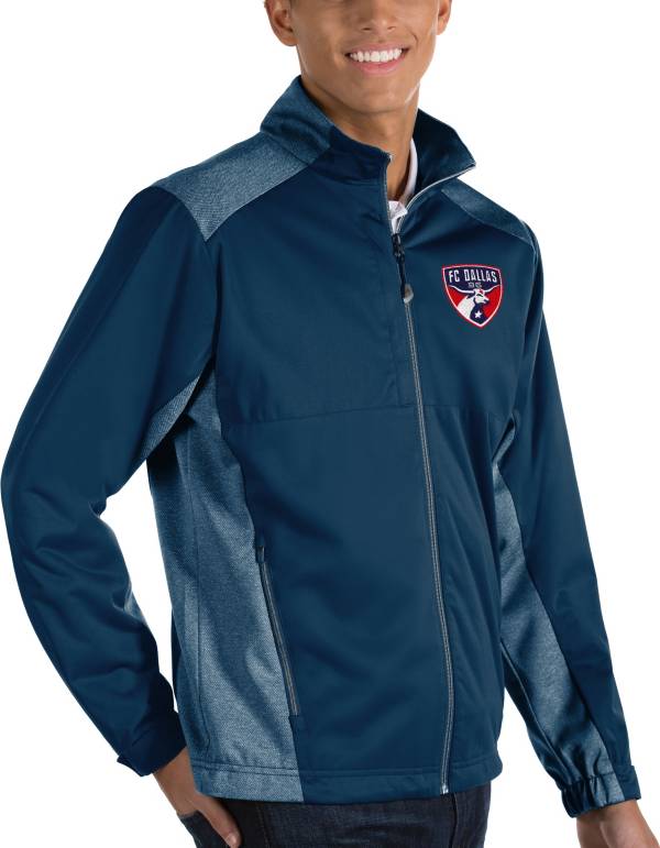 Antigua Men's FC Dallas Revolve Navy Full-Zip Jacket product image