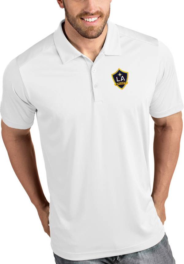 Antigua Men's Los Angeles Galaxy Tribute White Polo