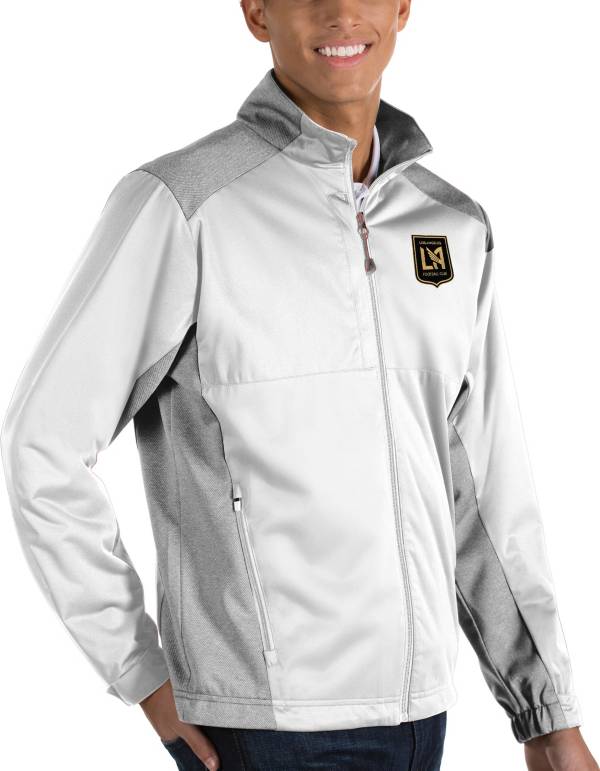 Antigua Men's Los Angeles FC Revolve White Full-Zip Jacket