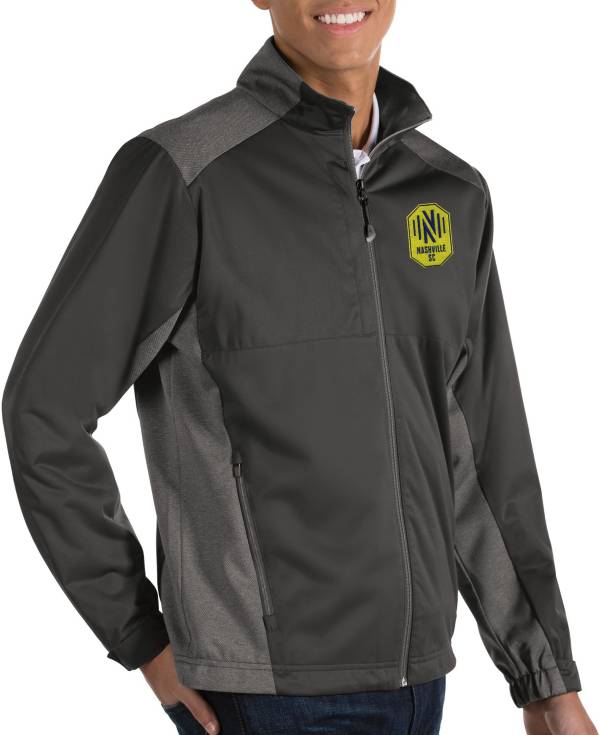 Antigua Men's Nashville SC Revolve Grey Full-Zip Jacket