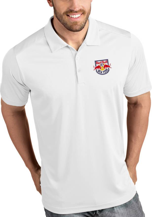 Antigua Men's New York Red Bulls Tribute White Polo